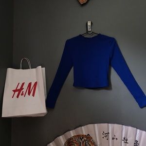 💙Blue Open Back Top💙